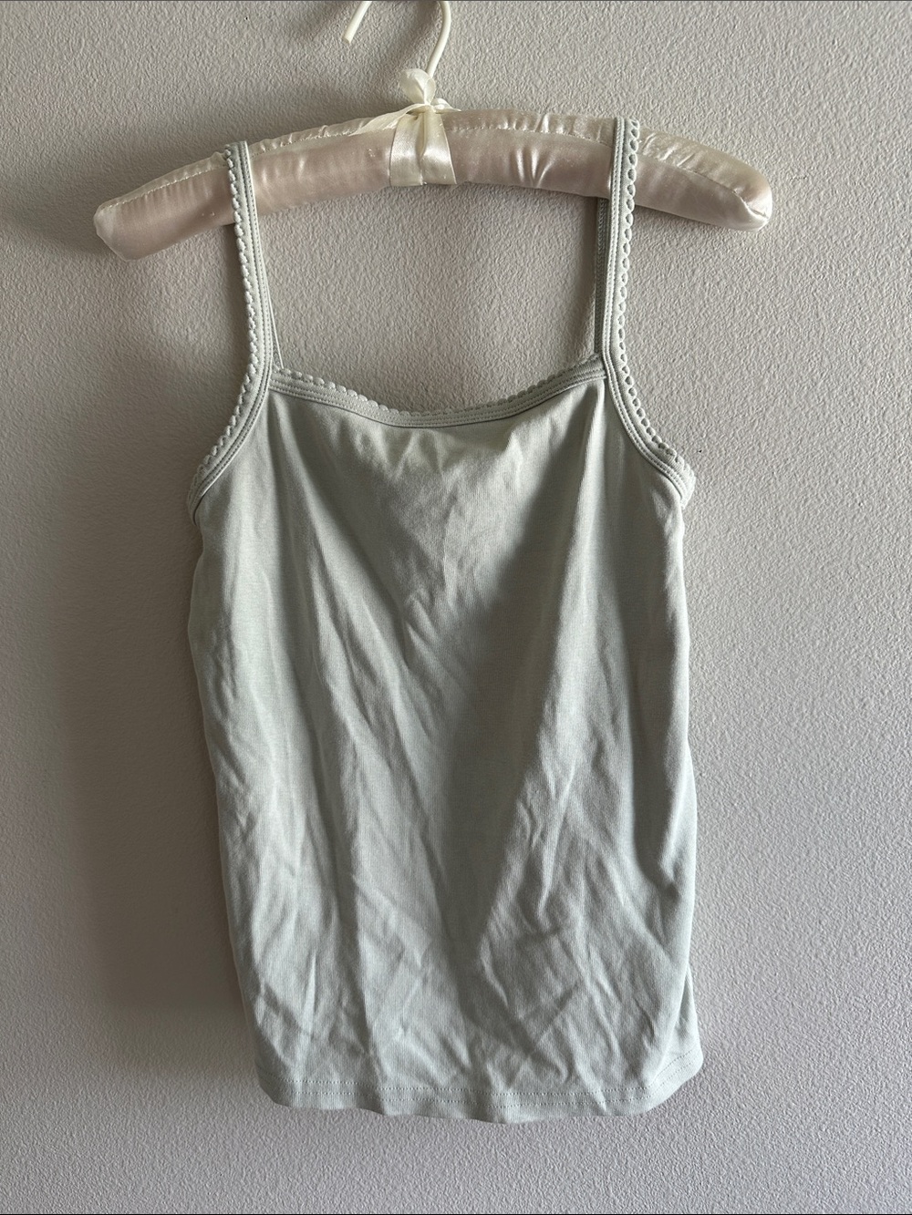 Madewell Light Green /Mint Tank with Decorative Straps